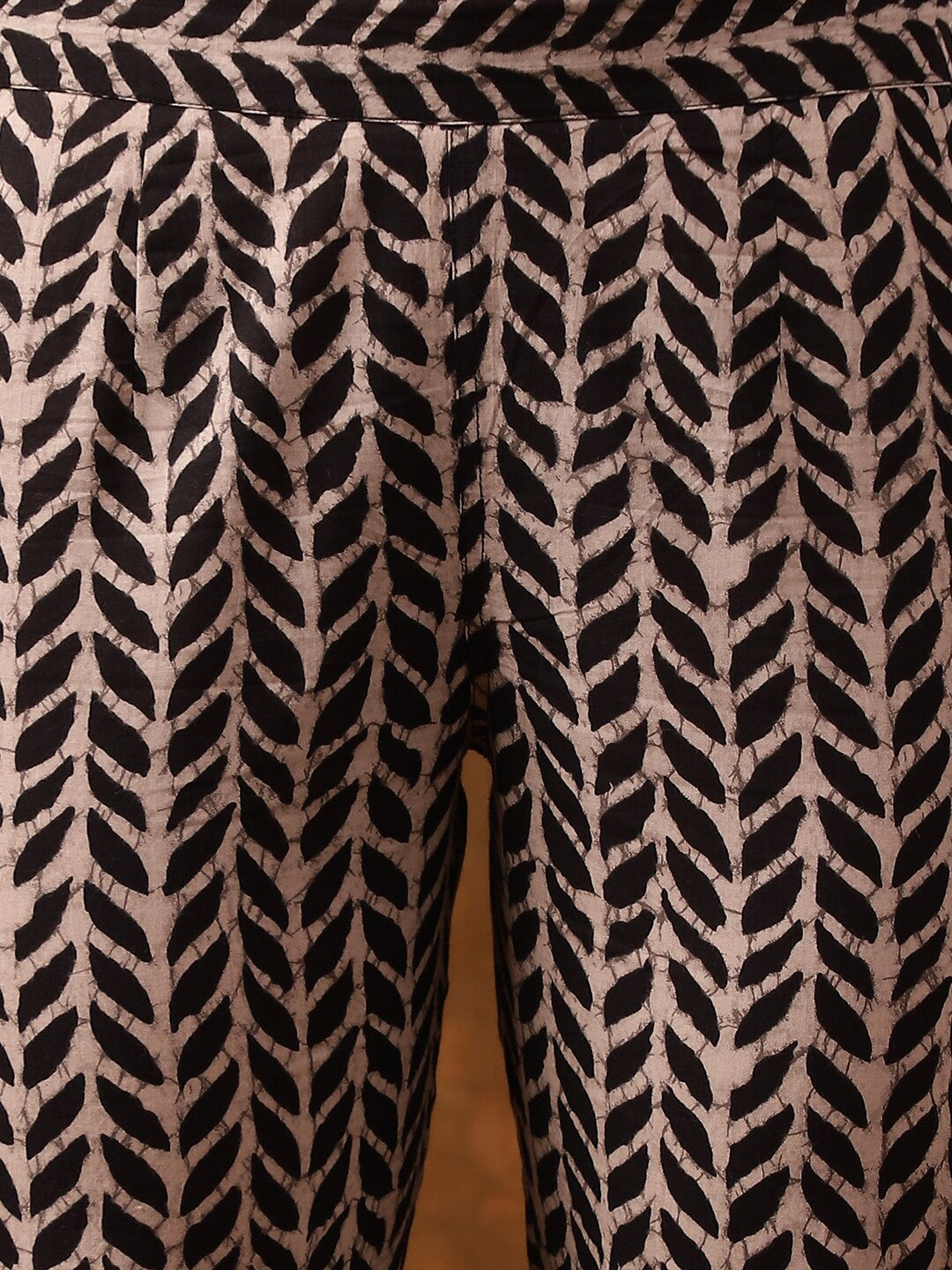 Elegant Black Printed Kurta Set with Dupatta